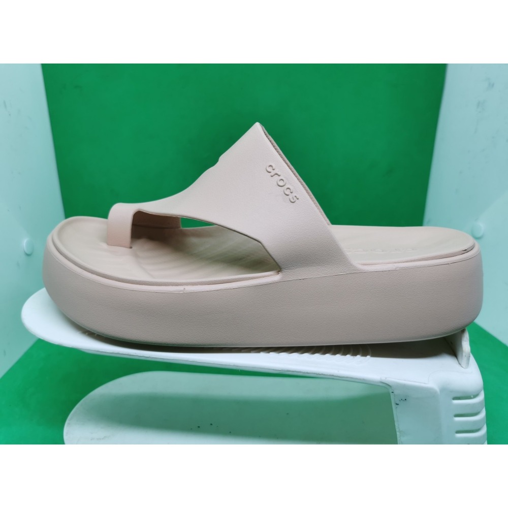 Crocs Getaway Platform Toe Loop 210834 Sandstone … - image 3